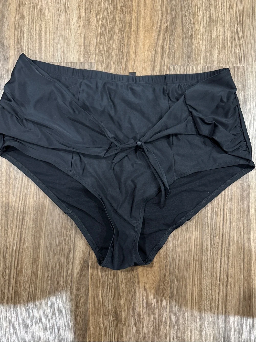 lululemon athletica Black High-Waist Tie-Front Swim Bottoms